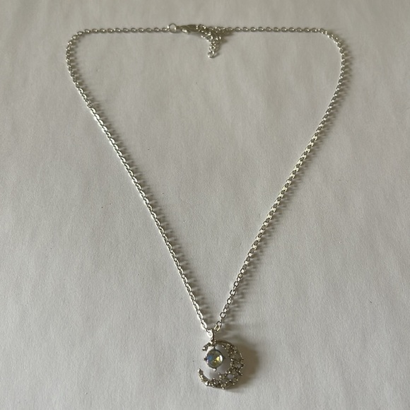 Crescent Moon Pendant Necklace - Picture 3 of 4